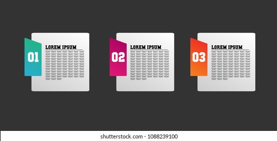 simple label or infographic template vector