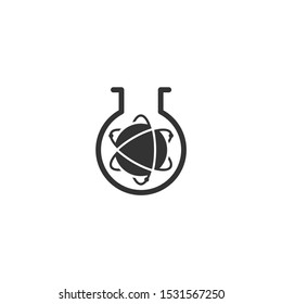 Simple Laboratory glassware flat design