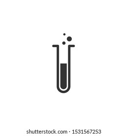 Simple Laboratory glassware flat design
