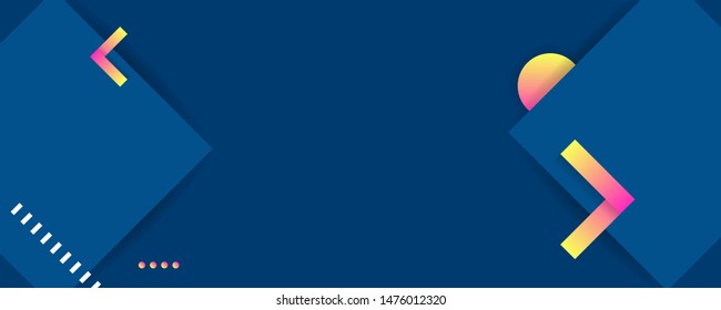 Simple laconic abstract blue background with lines, dots, gradients for text vector