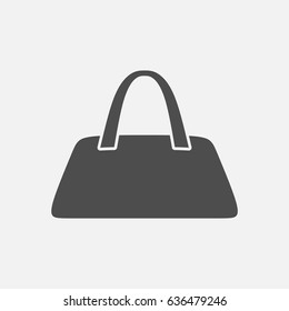 Simple lady's bag icon.