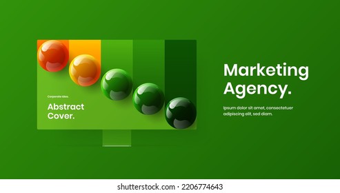 Simple landing page design vector concept. Clean desktop mockup web banner illustration.