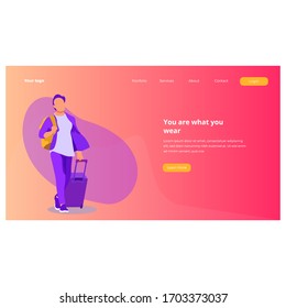 simple landing page template design