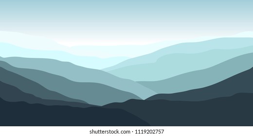 Simple landscape hills