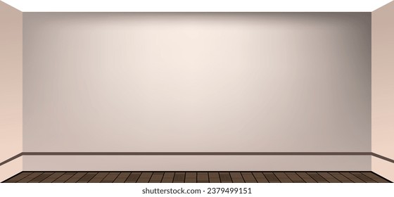 A simple landscape illustration of a solo exhibition venue