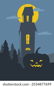A simple landscape and nice for Halloween