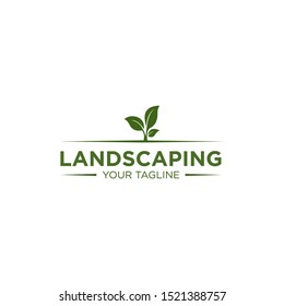 Simple Landscaping Logo Design Template