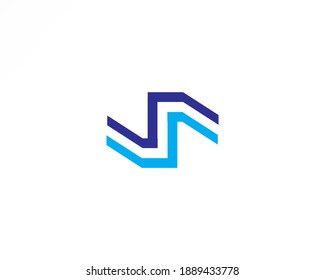 Simple Lane Shape Vector Logo Design Template