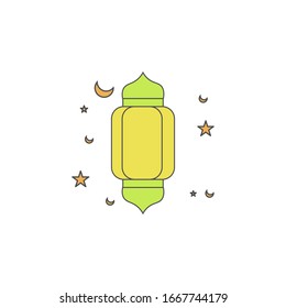 Simple lantern icon icon design