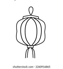 simple vector de linterna para el festival de la linterna