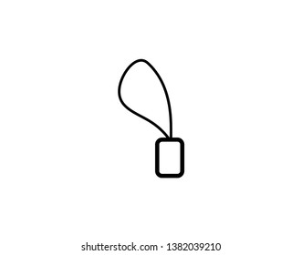 Simple Lanyard Graphic - Vector 