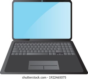 Simple Laptop Clip Art Vector Illustration Stock Vector (Royalty Free ...