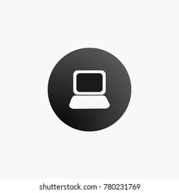 Simple laptop icon