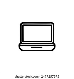 Simple Laptop Vector with Minimalist and modern design