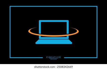 Diseño de logotipo de Web portátil simple