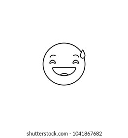 Simple laugh emoji