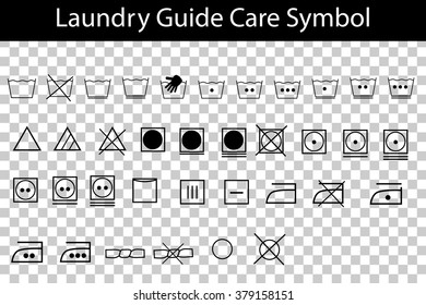 Simple Laundry Guide Symbol 