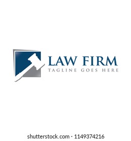 simple law firm legal logo icon vector template