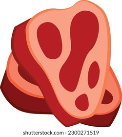 carne simple en capas, carne de res, inspiración en el menú, inspiración en stickers, diseño de alimentos, inspiración en la comida, carne plana, carne de vacuno llana