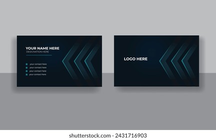 Einfaches Layout für eine Visitenkarte