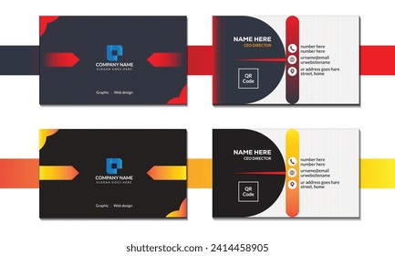 Einfaches Layout für Geschäfts- oder Firmenkarten.