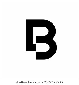 Simple LB or BL letter logo design.