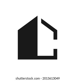 Simple LC Home Logo Vector