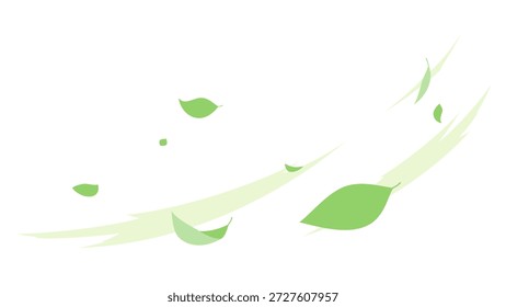 Ilustração de plano de fundo de filtragem de folha simples_16:9