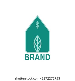 Einfaches Logo des Blattes. Einzigartig, modern, einfach.
