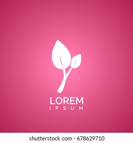 simple leaf icon