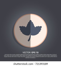 simple leaf icon