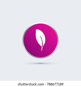 simple leaf icon