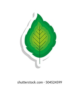 simple leaf icon image 