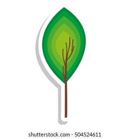 simple leaf icon image 