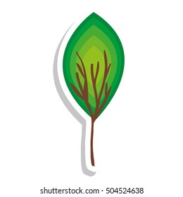 simple leaf icon image 