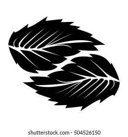 simple leaf icon image 