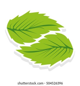 simple leaf icon image 