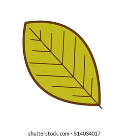 simple leaf icon image 