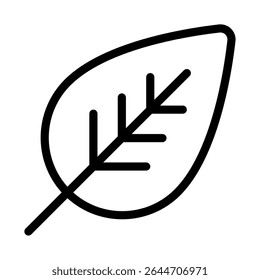 Simple leaf icon suitable for environmental, eco-friendly web, app design, and sustainability branding.