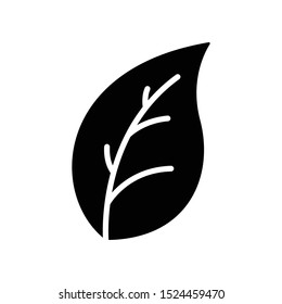 Simple Leaf Icon Vector Design Template
