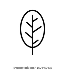 Simple Leaf Icon Vector Design Template