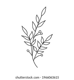 Simple leaf lines, perfect for home decors such as posters, wall art, tote bags, t-shirt prints, stickers, or logos.