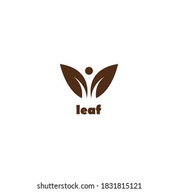 simple leaf logo design for company