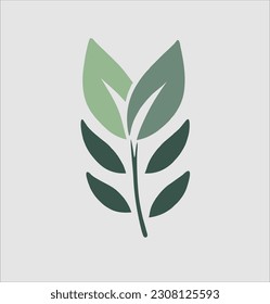 simple leaf logo design. for the flower shop logo