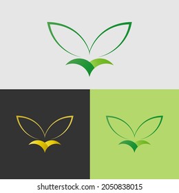diseño de logotipo de hoja simple adecuado para la marca de logotipo de salud