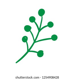 simple leaf logo, icon or ornament, vector
