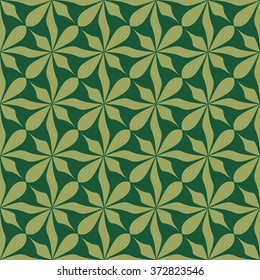 Simple leaf pattern. Vector background.