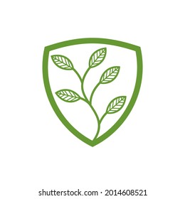 simple leaf or tree illustration .for icon or mascot logo