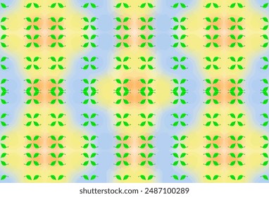 Simple leaf vector design in pastel colors