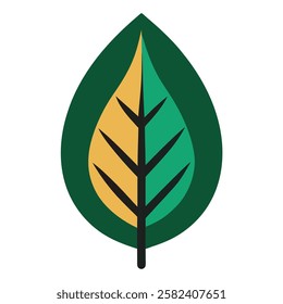 A simple Leaf vector icon design with illustration ,leaf ,vector leaf